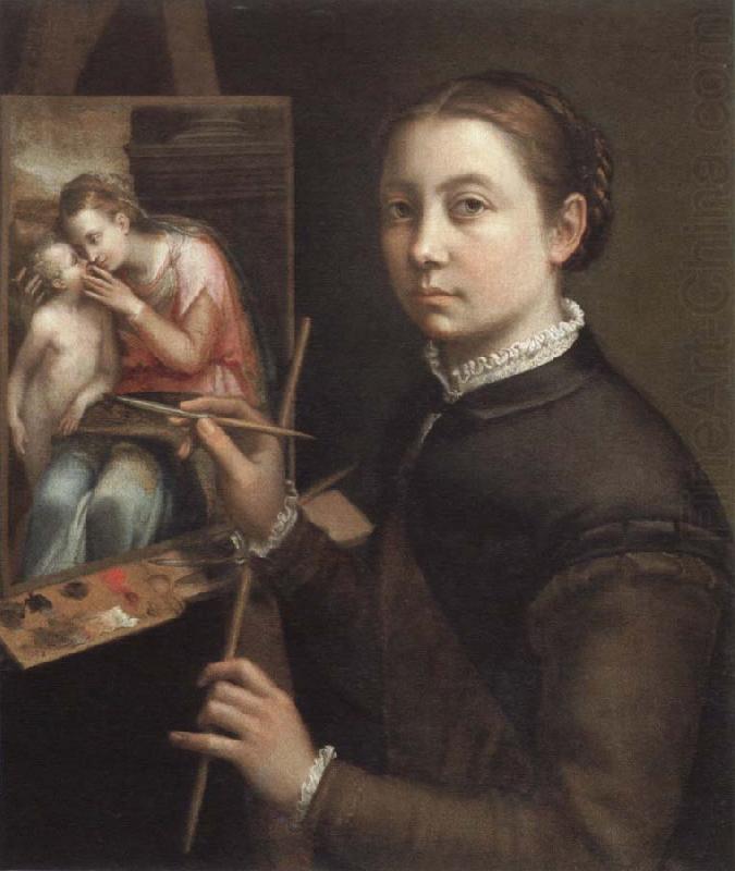 Sofonisba Anguissola self portrait at the easel china oil painting image